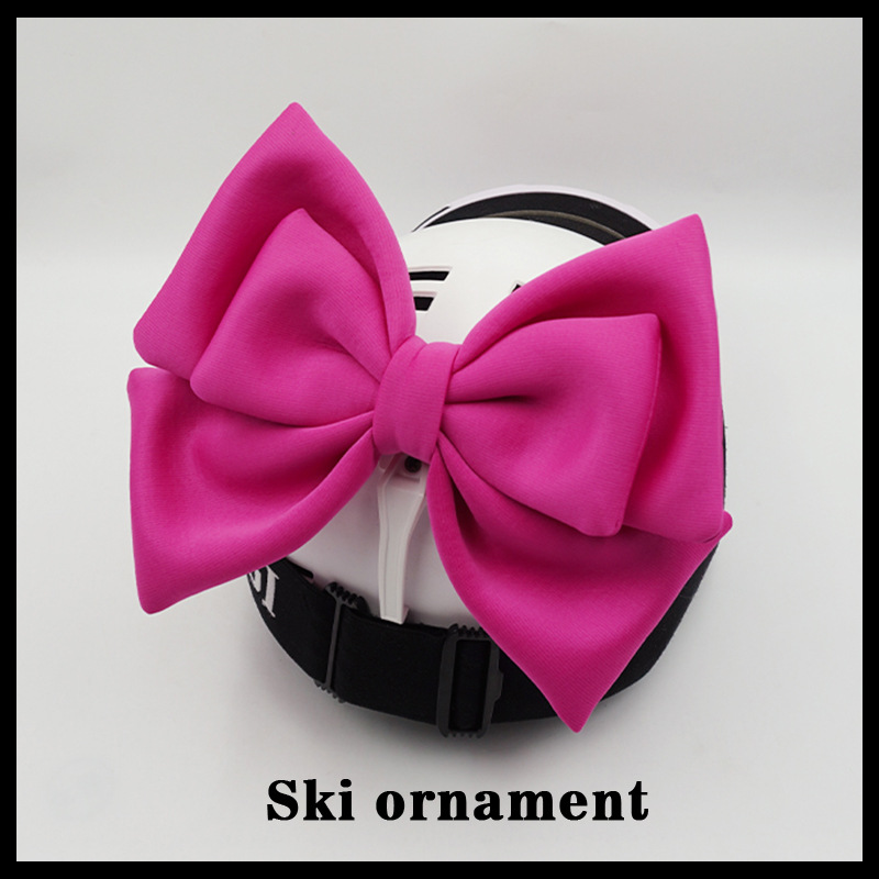 Ski Helmet Detachable Decoration Bow Motorcycle Universal Helmet Accessories