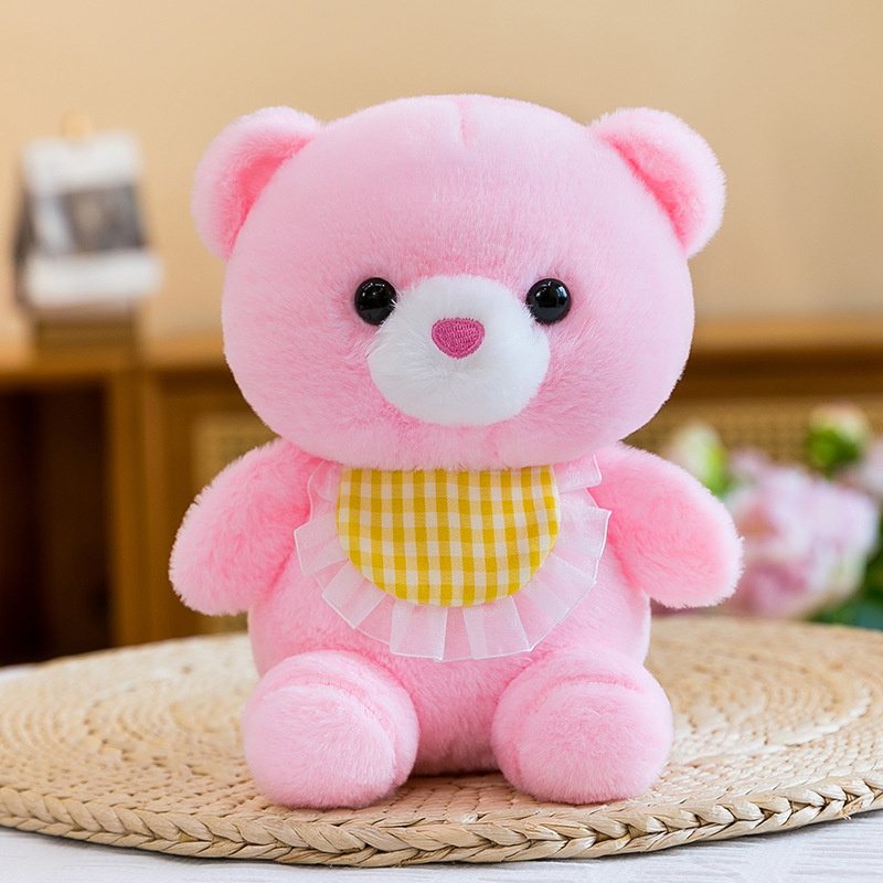 Pink scarf bear / 20-25cm (single price