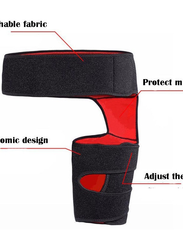 Protector de Muslo Deportivo de Caucho con Protección Anti-tirones para Deportes y Fitness image 7