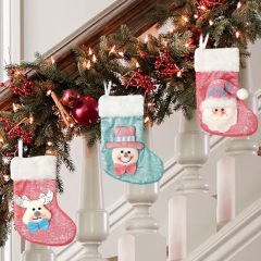 クロスボーダークリスマスソックス子供のギフトバッグパーティーレイアウトペンダントクリスマス装飾クリスマスキャンディーバッグ装飾品卸売
