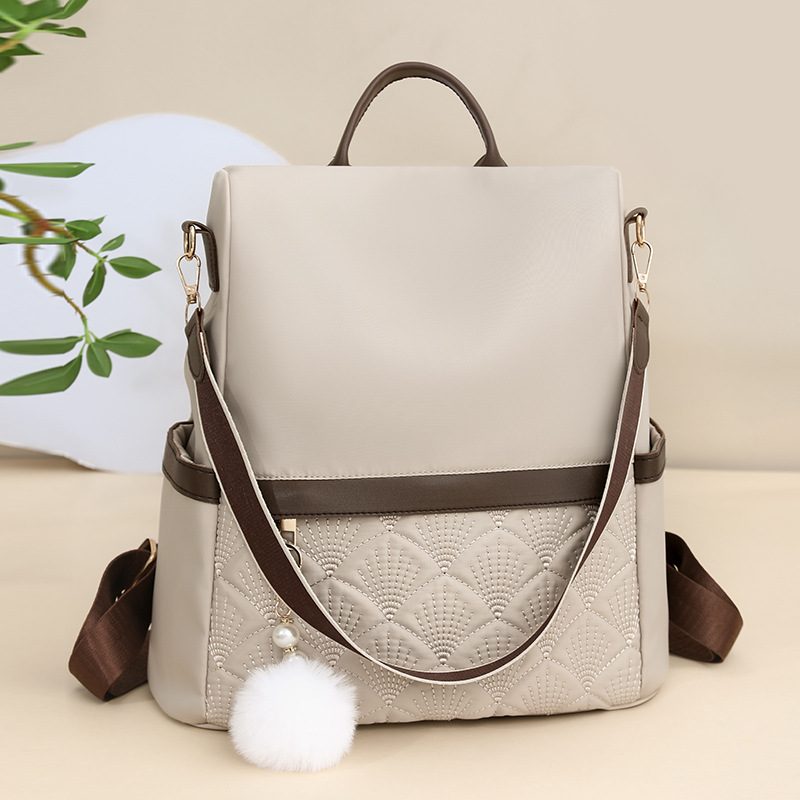 Cross-Border New Diamond Embroidery Backpack for Women 2025 Anti-Theft Women's Travel Backpack Fashionable Lightweight Large Capacity School