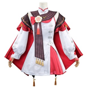 Genshin Impact Lantern Festival Hu Tao Su Xue Tao Hong Cosplay Costume Xiang Ling New Year's Eve Celebration Cosplay Two-Dimensional Costume Set