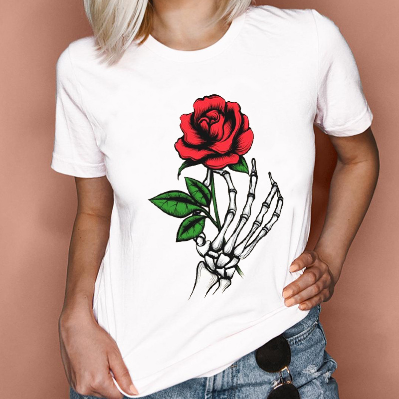 Women's T-shirt Short Sleeve T-shirts Printing Fashion Heart Shape display picture 4