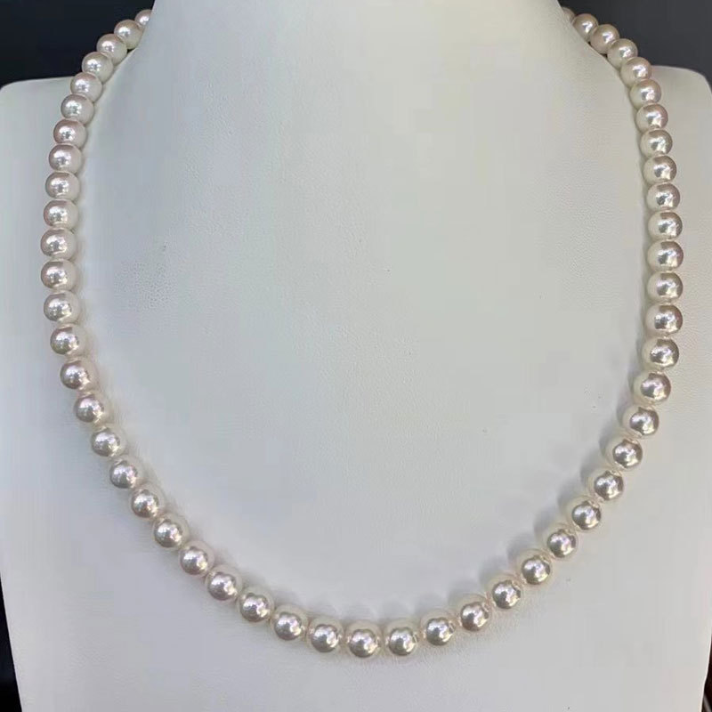 Colar choker de pérolas de luxo com fecho magnético_voghion.com