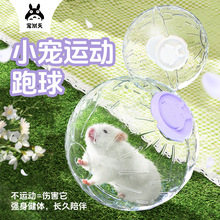 宠尚天仓鼠跑球跑轮玩具滚球滚轮运动球支架金丝熊松鼠用品跑步球