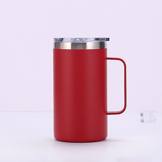 24oz mango taza de acero inoxidable doble taza de taza de automóvil taza de café taza de vacío taza de calor ventas transfronterizas