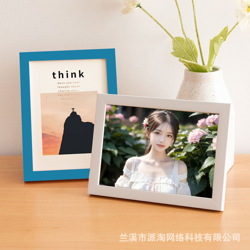 Casual Wooden Photo Frame Batch Table Decoration 6 Inches 7810A4 Creative Framed Photo Frame Wall Hanging Picture Frame Decoration