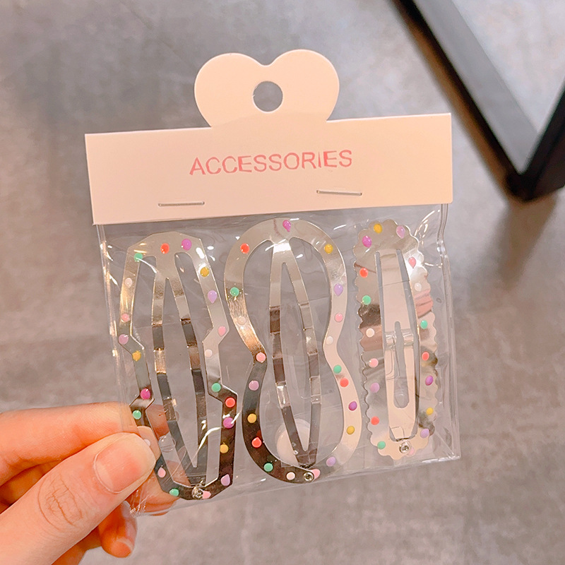 Niños nubes joyería de cabello niñas peludos clips laterales bebés pinzas de cabello plateadas pinzas de cabello niñas BB clips