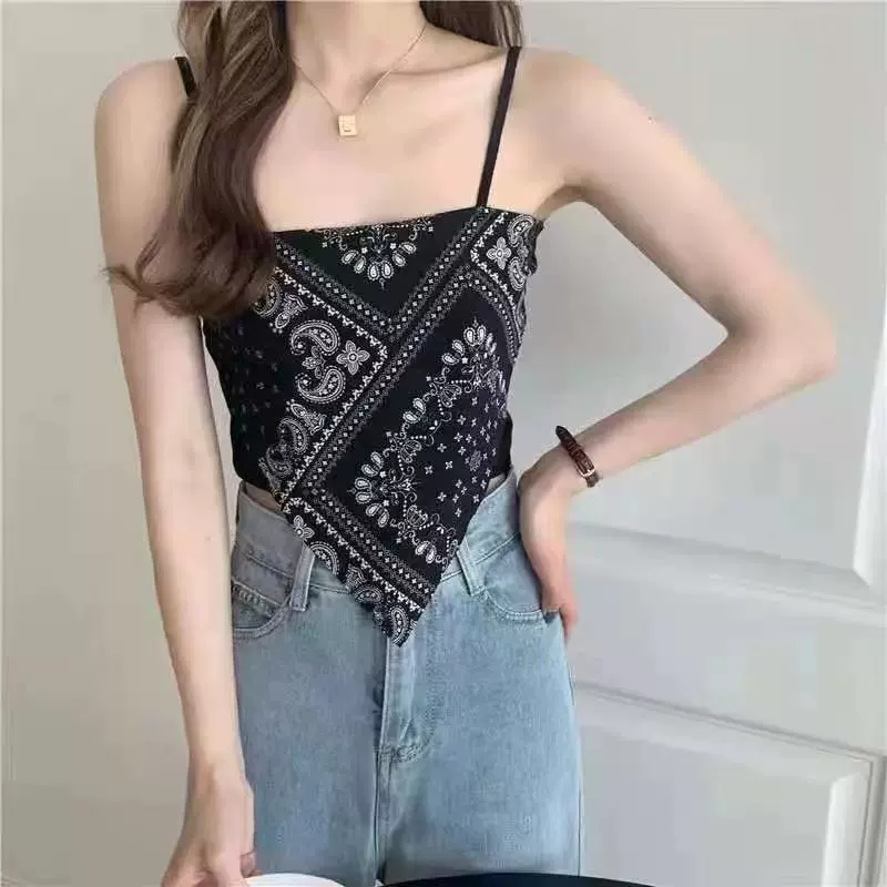 Сладкий и острый живот в этническом стиле дизайн смысл ниша летняя верхняя одежда жилет женские шорты Factory Outlet