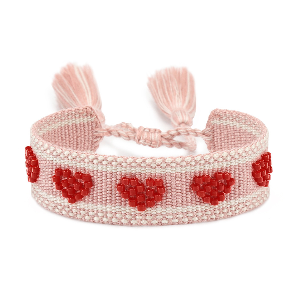 7g Weight Stretch Adjustable Clasp Closure Type Drawstring Bracelets Classification Polyester Chain Material Cord String Chain Type 1 Piece Quantity Holiday, Daily Occasion cord Material Devil's Eye, Heart Shape Pattern All Seasons Season Women's Gender Casual Style, Simple Style style Casual Style Simple Style Devil's Eye Heart Shape Cord Cord String Stretch Adjustable String Bracelets Wholesale 19