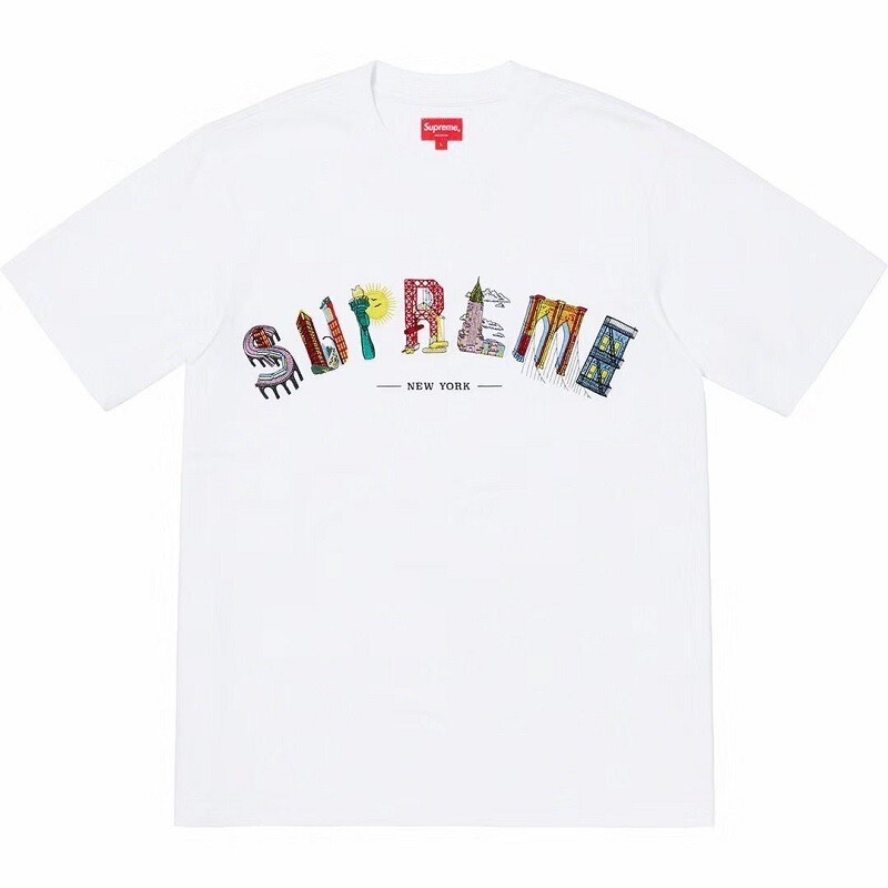 SUP潮牌SS25  Short-sleeved T-shirt 美潮街潮短袖T恤|undefined