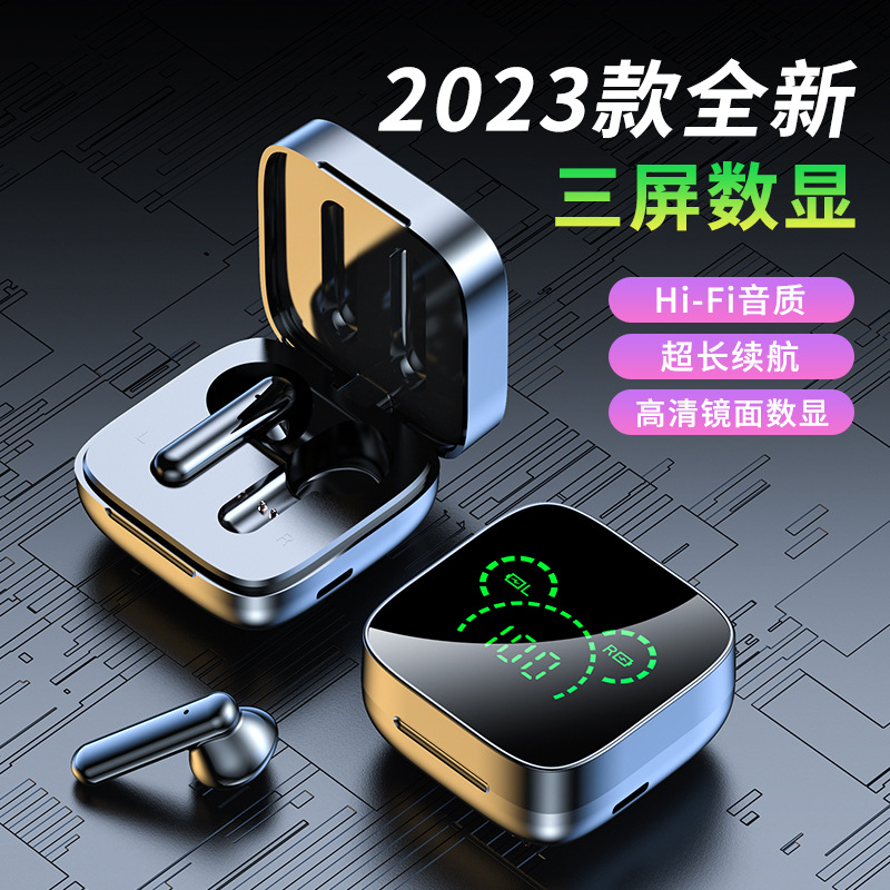 Auriculares Bluetooth TWS F9-5C YD03 S20, toque, clip para oreja, pantalla digital, auriculares para juegos, fábrica, producto explosivo transfronterizo