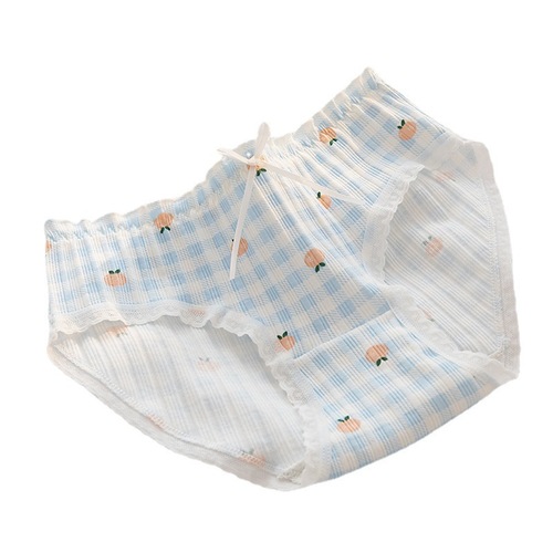 Cute Lady Underwear Pure Cotton Panty Girls Pants Head Bowknot Student Shorts Breathable Girl Triangle Panties Wholesale 