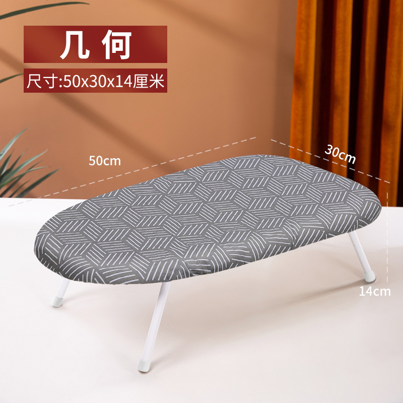 Hogar pequeña tabla de planchar de escritorio dormitorio plegable mini tabla de planchar multifuncional ajustable de alta temperatura portátil