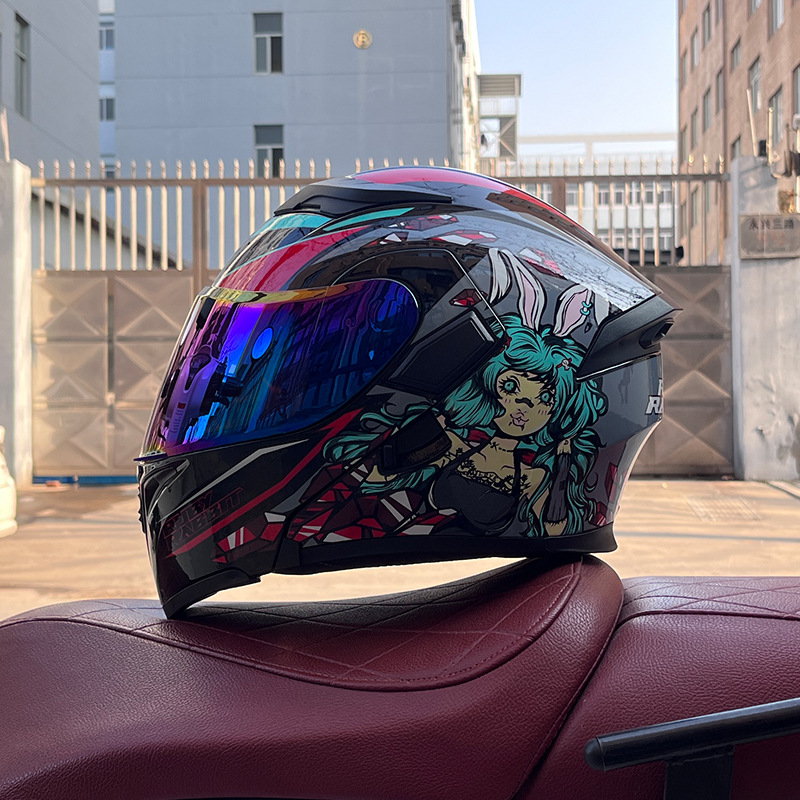 JIEKAI 3C certificado casco de motocicleta para hombres y mujeres casco completo de motocicleta casco de exposición Bluetooth casco de coche eléctrico
