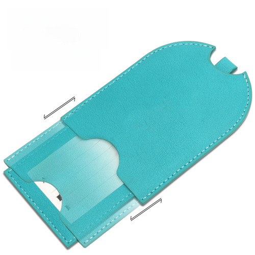 Push-pull luggage tag aircraft boarding pass hidden suitcase tag card holder double layer can be used for advertising LOGO words
