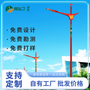 Waterproof Led Street Lights 5/6/7/ 8m Municipal Road Lighting Factory Area Square Street Light Poles for Municipal Use