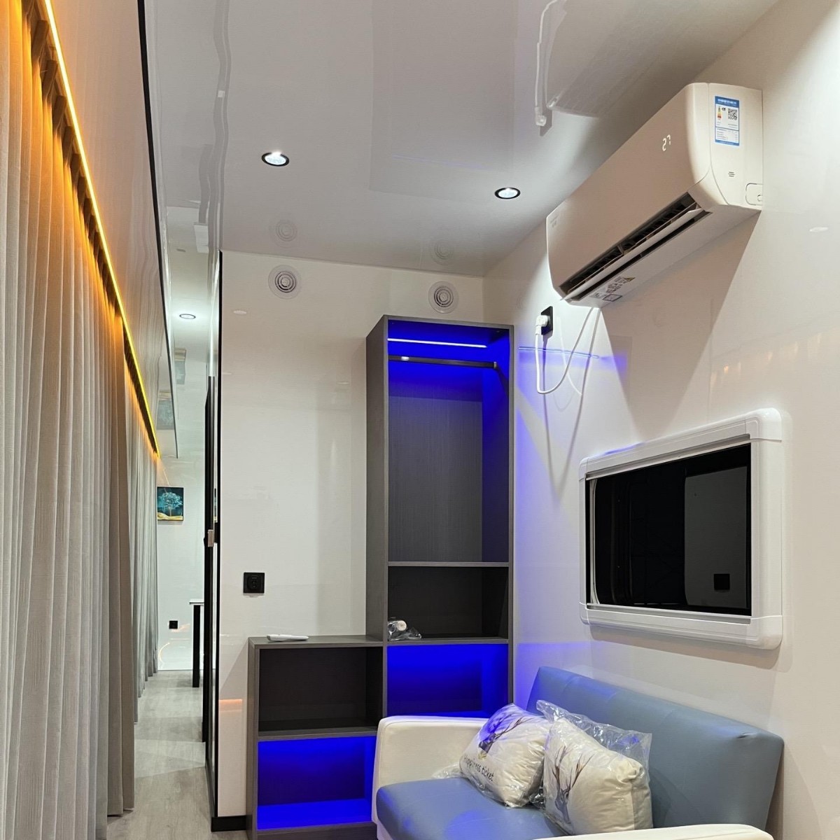 Área escénica al aire libre Apple cabet B & B fabricante camping cápsula espacial oficina inteligente sala de contenedores roja en línea salón