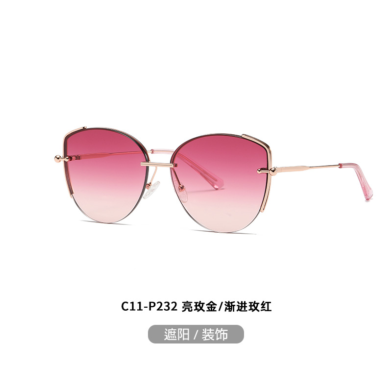 Nuevo metal nylon gafas de sol JS8562 moda calle tiro todo partido protección solar gafas de sol de conducción