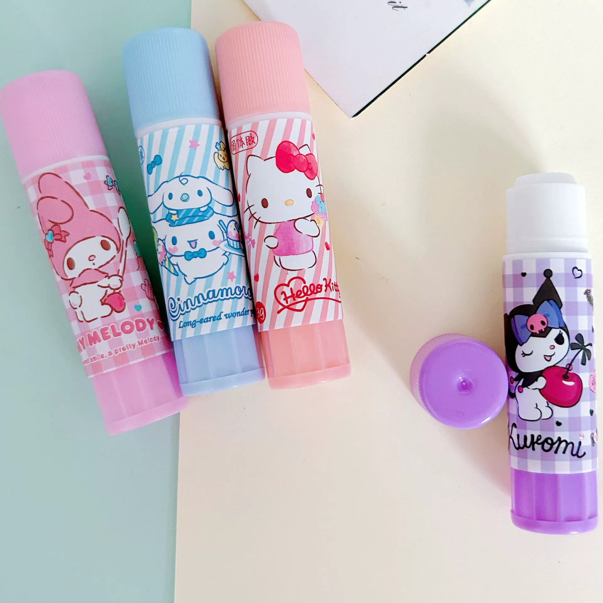 Sanrio, клей-стик, канцелярия милыми мультяшками для учащихся начальной школы, опт