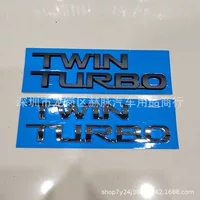 Подходит для Toyota landcooluze хвостовой логотип TWIN TURBO модифицированный логотип автомобиля багажник английский логотип