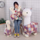 Alpaca Doll Internet Celebrity Plush Toy Cute Lamb Sleeping with Sleeping Pillow Bed Sleeping Doll Gift Girl