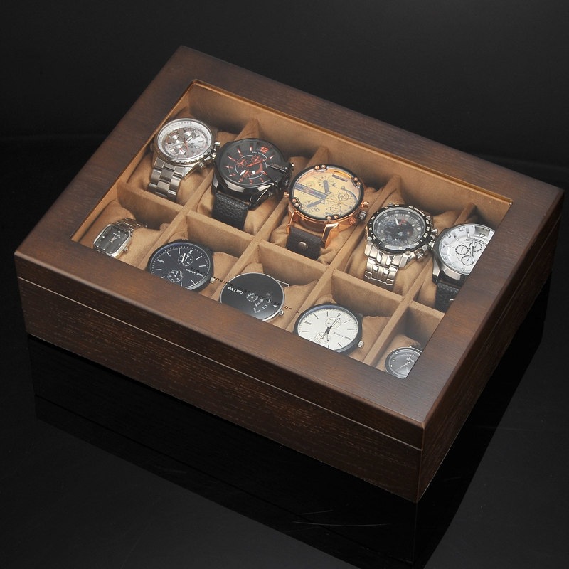 批发手表盒收纳盒木质首饰盒古风中国风手串家用简约表箱表盒收藏