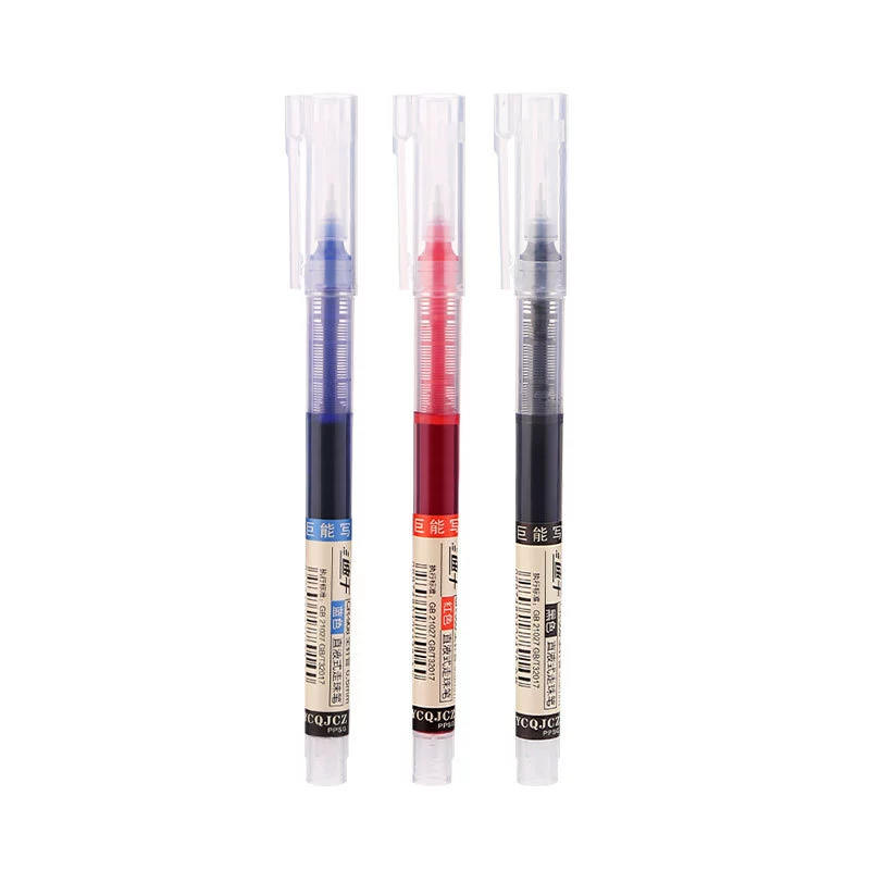 Quick dry rollerball pen for students, black rollerball ballpoint pen