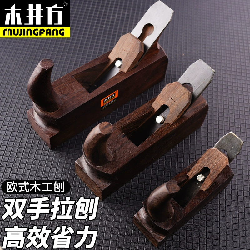Строгальный станок Mujingfang из черного дерева, новый стиль, рубанок ручной работы по дереву, Однолинейный строгальный станок для рисования в Европейском стиле, сварочный передний строгальный станок