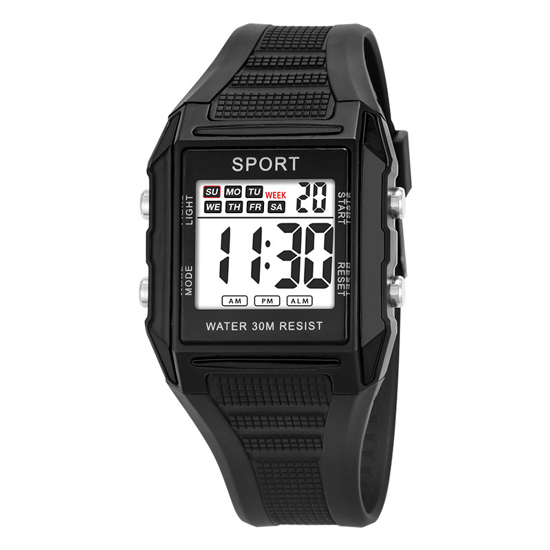Tendencia de estudiantes al aire libre ocio cronometrador electrónico alarma multifuncional juvenil reloj electrónico de luz nocturna al por mayor