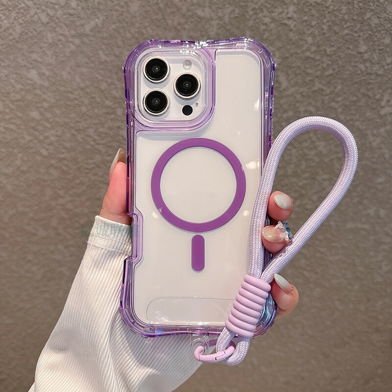 适用苹果17promax透明磁吸手机壳iPhone17air三合一防撞16E挂绳壳|undefined
