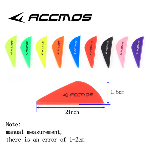ACC/2 inch Blaze feather bow and arrow feather high elastic plastic feather archery accessories
