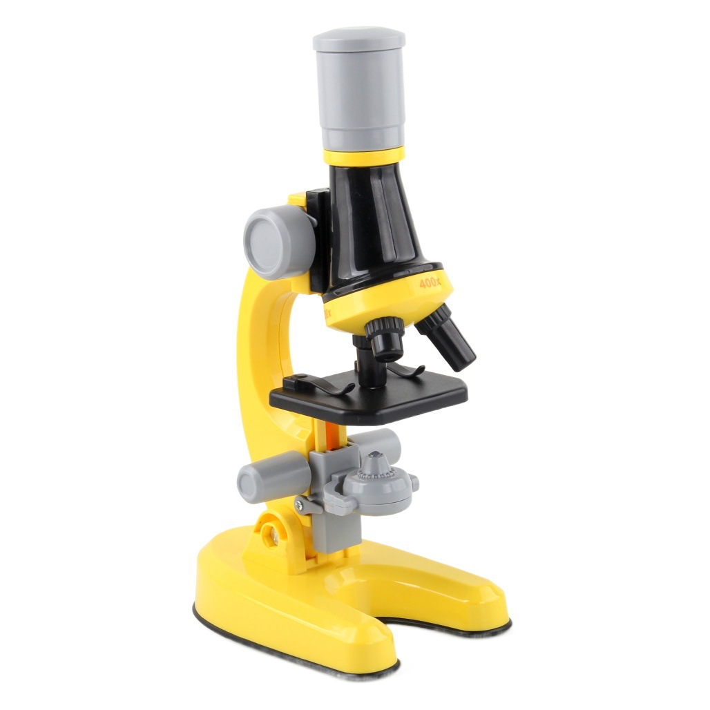 Nuevo actualizado Microscopio de juguete para niños experimento científico traje de juguete Escuela Primaria estudiante microscopio juguete