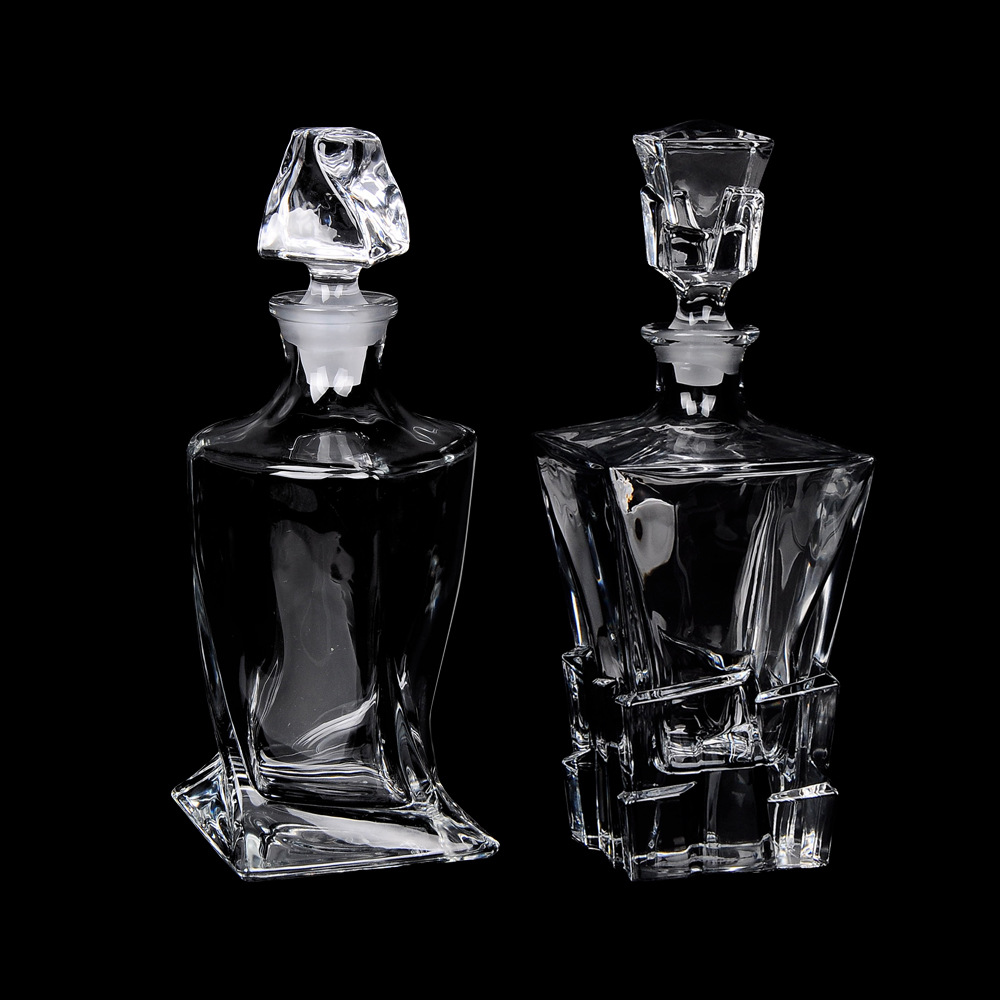 透明水晶玻璃醒酒器套装 酒吧洋酒瓶空瓶套装 跨境威士忌酒樽套装