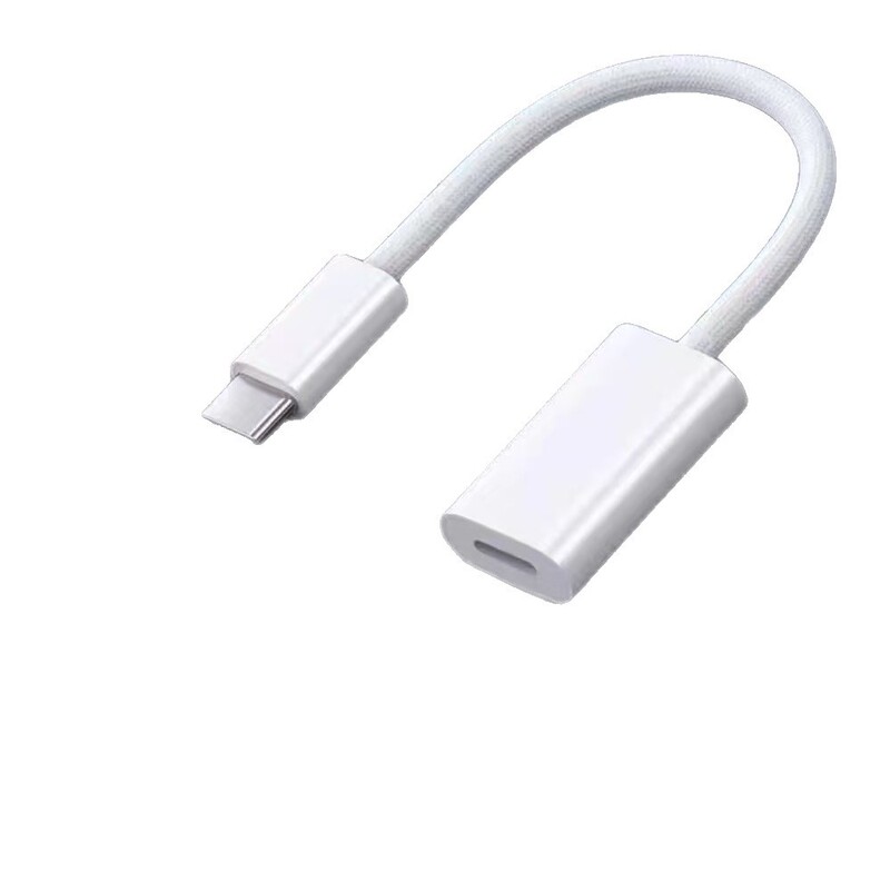 アップルのiphone16アダプタType-Cを使用して、ライトニングヘッドフォンオーディオを接続します。|undefined