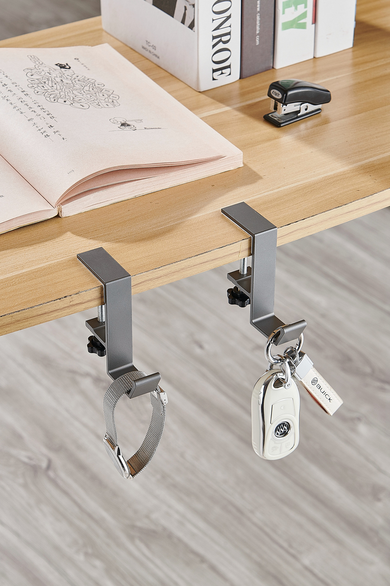 桌边挂钩:调节固定款单钩