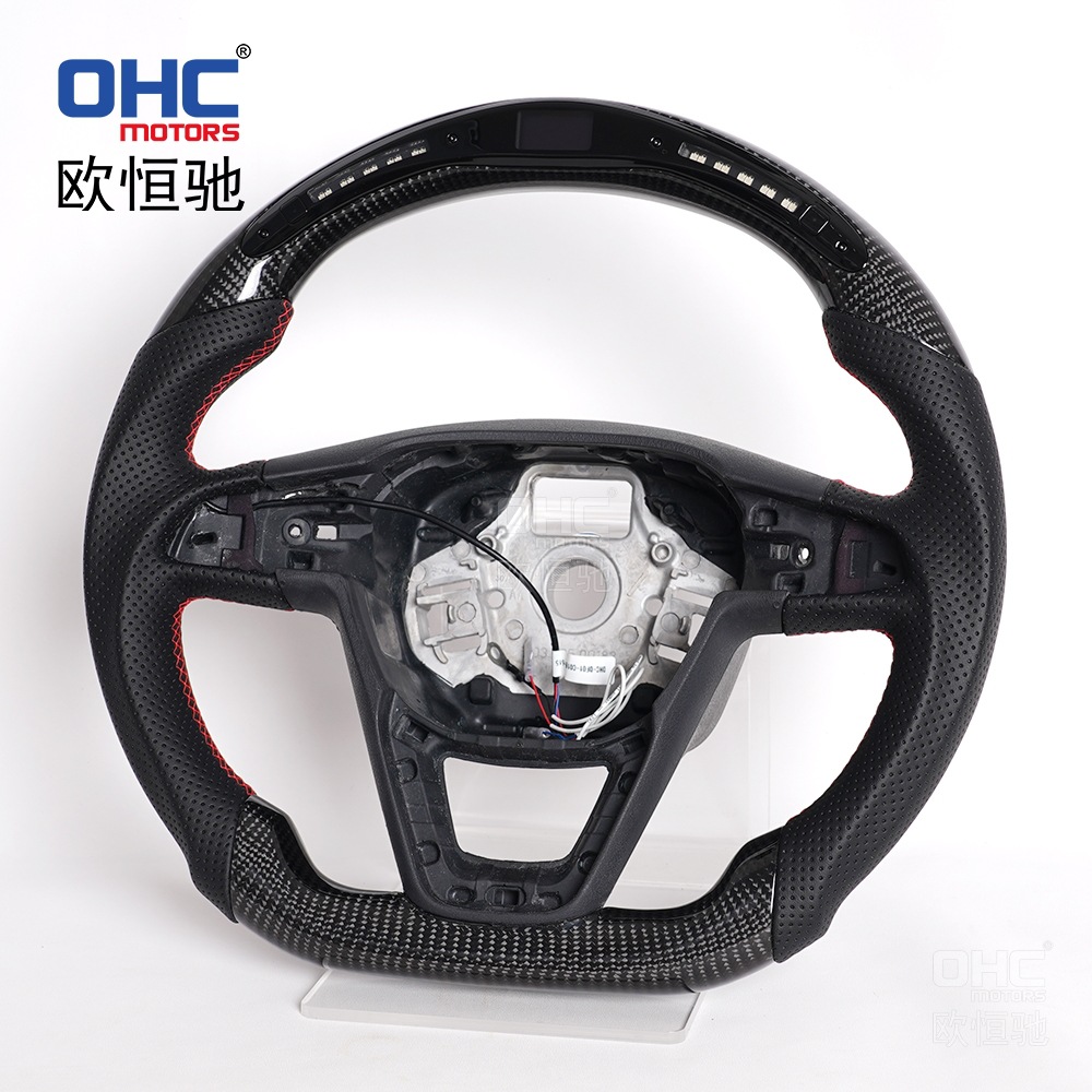 Suitable for Seat Leonmk3 Fr/Cupra Ibiza Carbon Fiber Smart Led Steering Wheel Modification