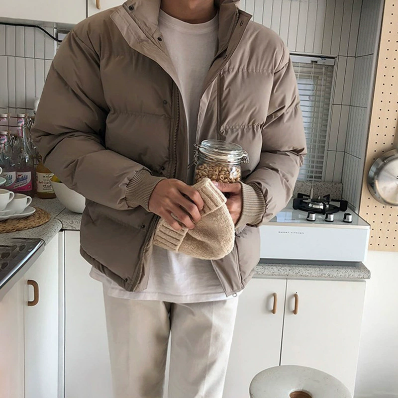 Хлопковое пальто MYQ, мужской зимний свободный хлебный костюм, повседневное хлопковое пальто, модное утепленное хлопковое пальто в Корейском стиле в гонконгском стиле