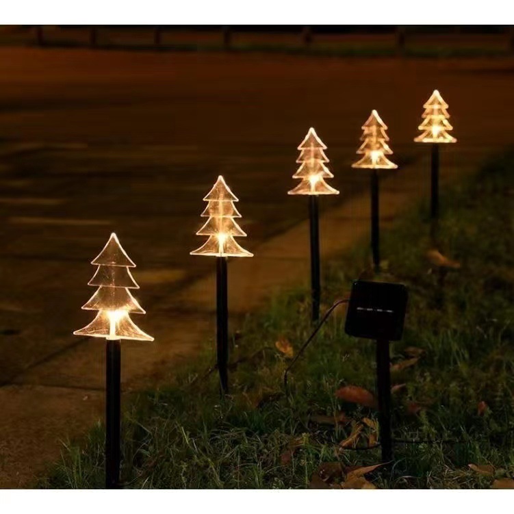 Nuevo caramelo solar tierra enchufe luz Navidad caña luz al aire libre patio decorativo luz fiesta actividad atmósfera Luz