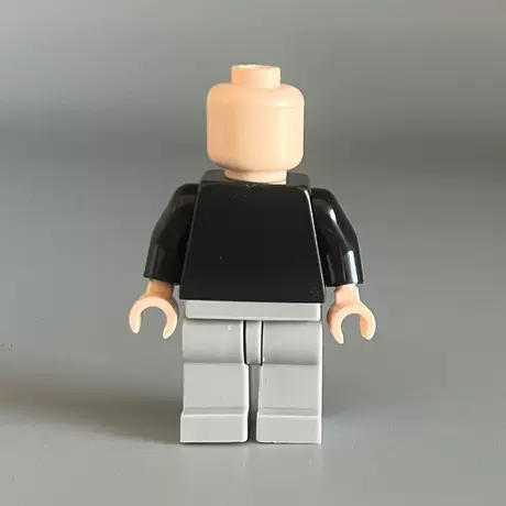 Body minifigure-black on top and light gray on bottom