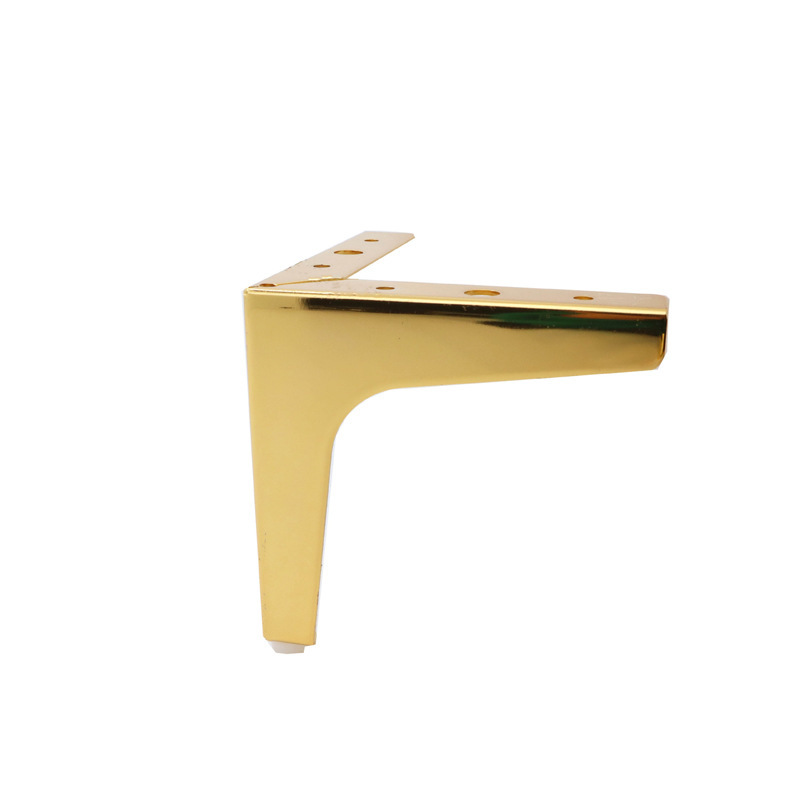 Muebles de estilo europeo Pie de ángulo recto de tres tenedor pie TV gabinete de baño pie de metal mesa de café sofá Pie de apoyo transfronterizo