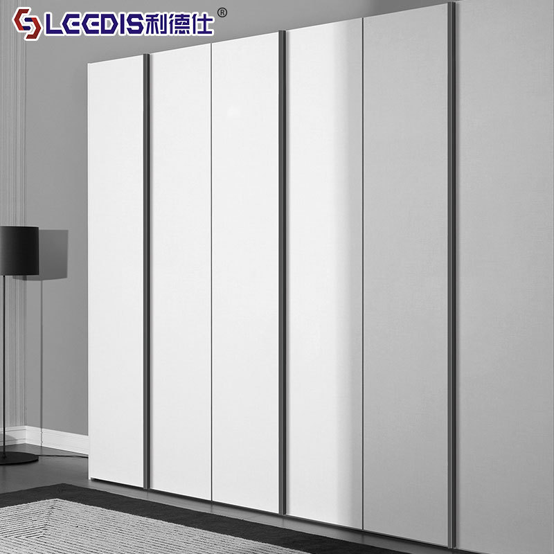 Modern minimalist full-body wardrobe and cabinet handles, European gold long coat wardrobe top cabinet door handles