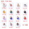 Crystal pendant, necklace, hair accessory, Korean style, wholesale