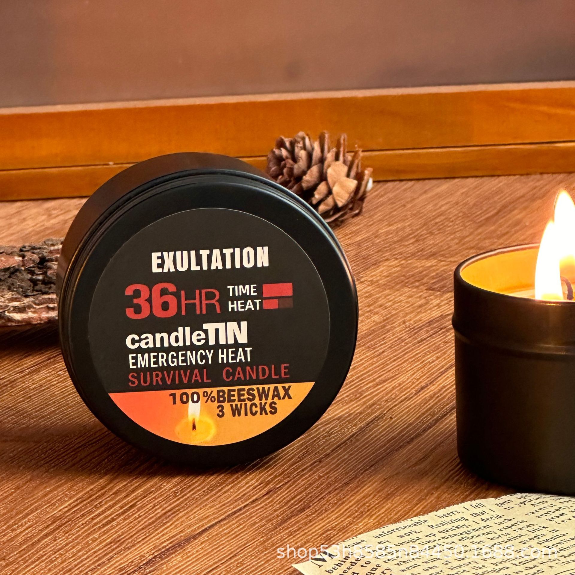 Actualizado 3 veces brillante Prevención de Desastres emergencia tres mecha vela de emergencia falla de energía iluminación de supervivencia de la familia de picnic esencial