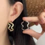 几何不规则造型波浪耳扣