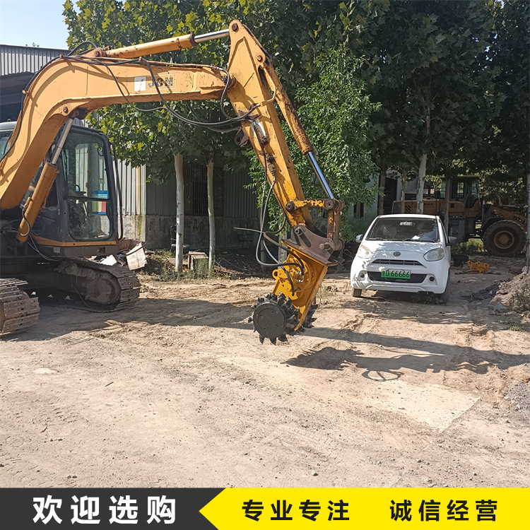 铣挖机隧道掘进挖机改装边坡开槽混泥土路边拉毛欠挖施工修边机