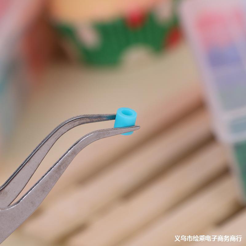 镊子不锈钢拼豆五金配件创意拼拼豆小镊子金属工具儿童小夹子弯头