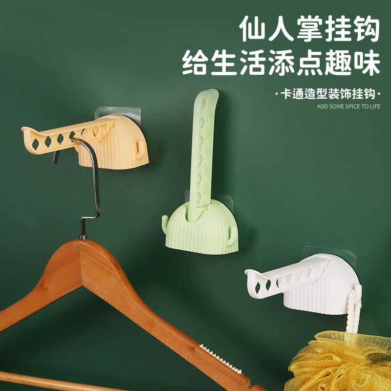 Вешалка с крючком для кактуса, вешалка для пальто и шляпы без перфорации, вешалка для галстука, крючок для хранения, Балконная сушилка для обуви