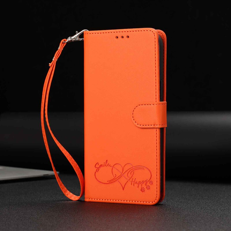 Suitable for Samsung S26Fe Happy Leather Case, S25 Crossbody Women's Phone Case, S24 Embossed Protective Case, S23 Flip Leather Case Suitable for Samsung S26Fe Happy Leather Case, S25 Crossbody Women's Phone Case, S24 Embossed Protective Case, S23 Flip Leather Case