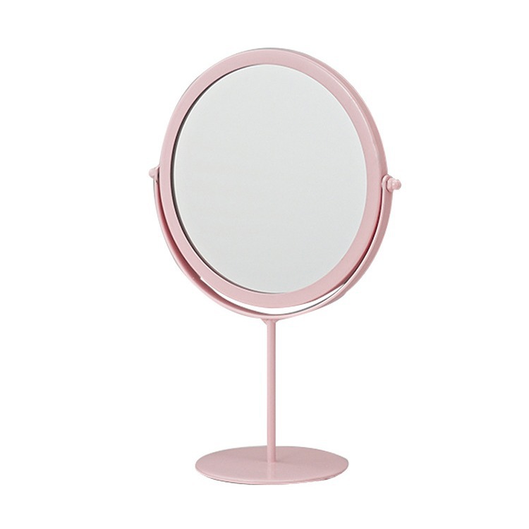 ネット赤デスクトップ化粧鏡家庭用化粧鏡寮女子学生のデスクトップ鏡シンプルな携帯鏡回転ins